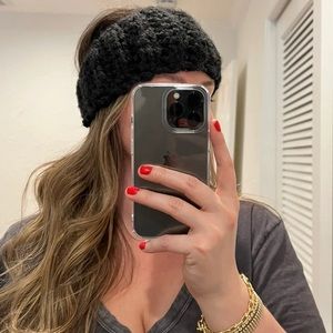 Wool Knit ear warmer headband